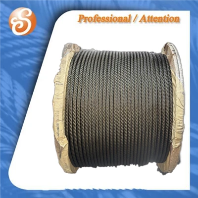 6x9W+IWR Galvanizsiz Çelik Tel Halat 1770Mpa